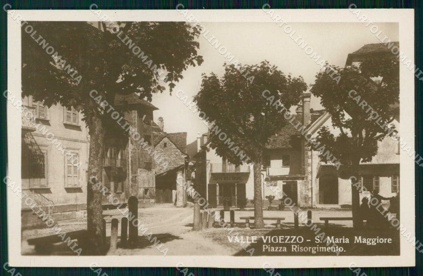 Verbania Santa Maria Maggiore Piazza Risorgimento Foto cartolina RT1264 – fronte