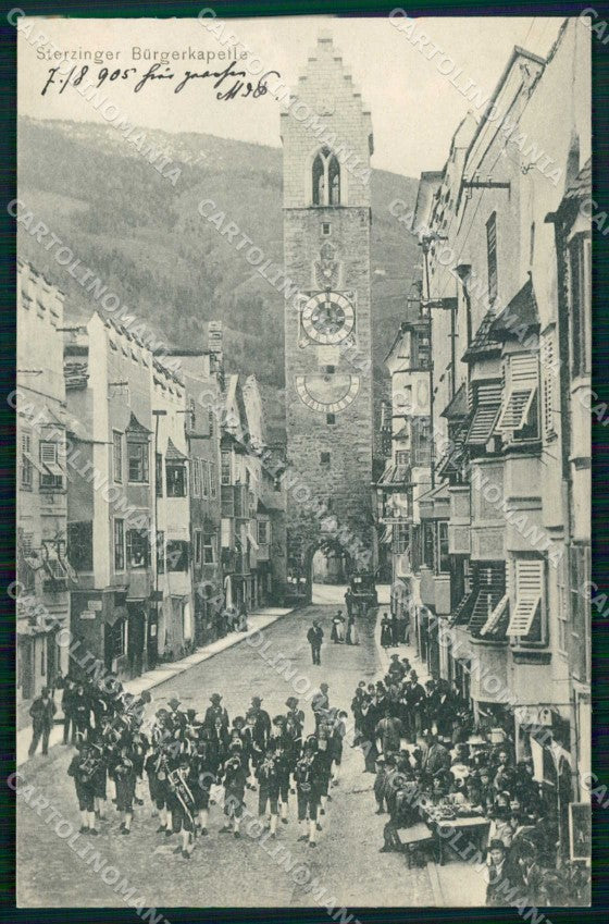 Bolzano Vipiteno Cappella Burger Banda cartolina RT1274 – fronte