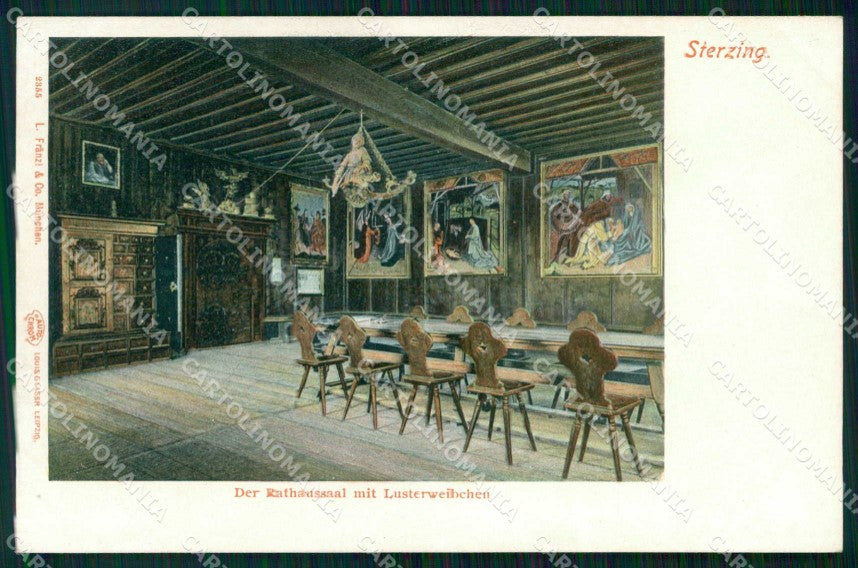 Bolzano Vipiteno Sala del Municipio Franzl 2355 cartolina RT1275 – fronte