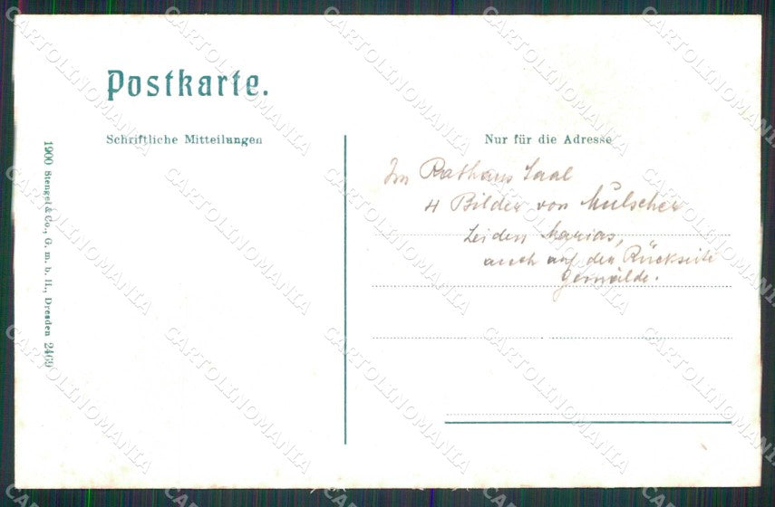 Bolzano Vipiteno Sala del Municipio Stengel 2469 cartolina RT1283 – retro