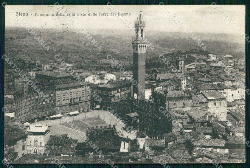 Siena Città Veduta dalla Torre del Duomo cartolina RT1306 – fronte