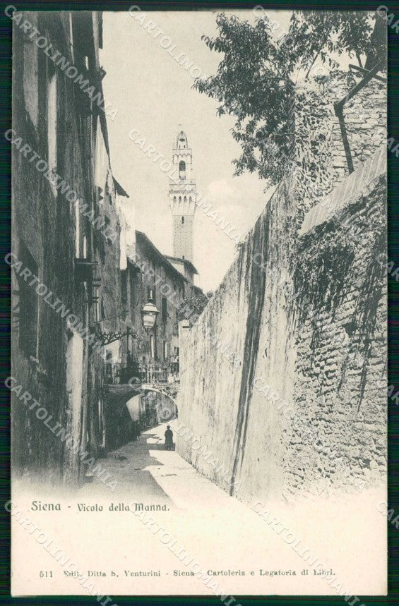 Siena Città Vicolo della Manna cartolina RT1307 – fronte