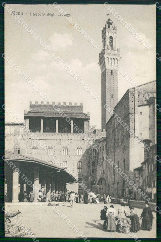 Siena Città Mercato degli Erbaggi cartolina RT1310 – fronte