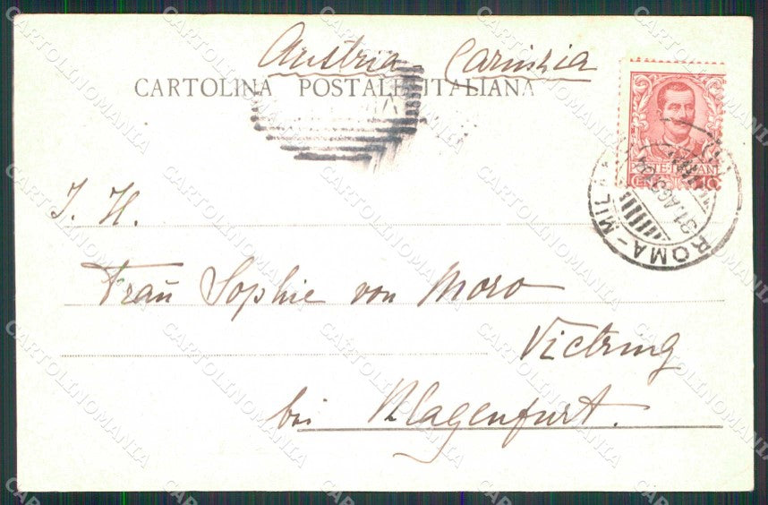 Parma Salsomaggiore Terme Hotel Central Bagni cartolina RT1316 – retro