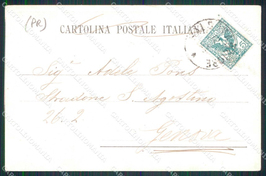 Parma Salsomaggiore Terme Donne Inalazioni Dirette cartolina RT1324 – retro