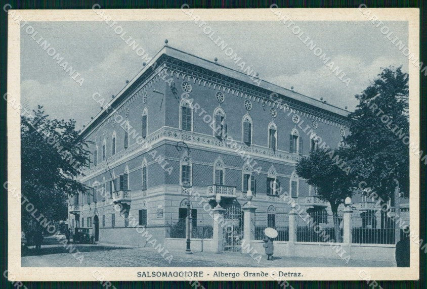 Parma Salsomaggiore Terme Grand Hotel Detraz cartolina RT1327 – fronte