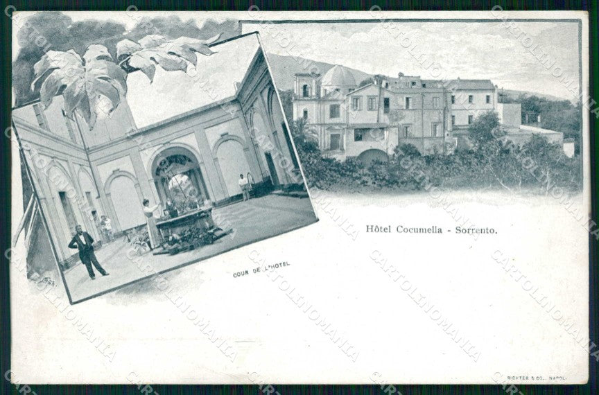 Napoli Sorrento Hotel Cocumella ABRASA cartolina RT1342 – fronte