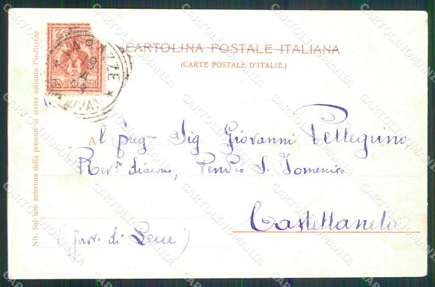 Savona Città Piazza Garibaldi Teatro Chiabrera Trenkler 4906 cartolina RT1355 – retro