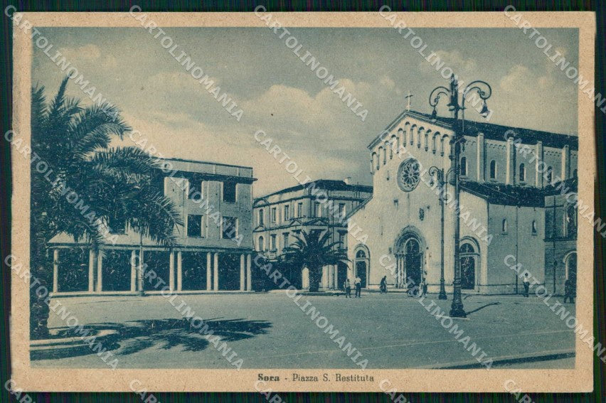 Frosinone Sora Piazza Santa Restituta Alterocca 150547 cartolina RT1361 – fronte