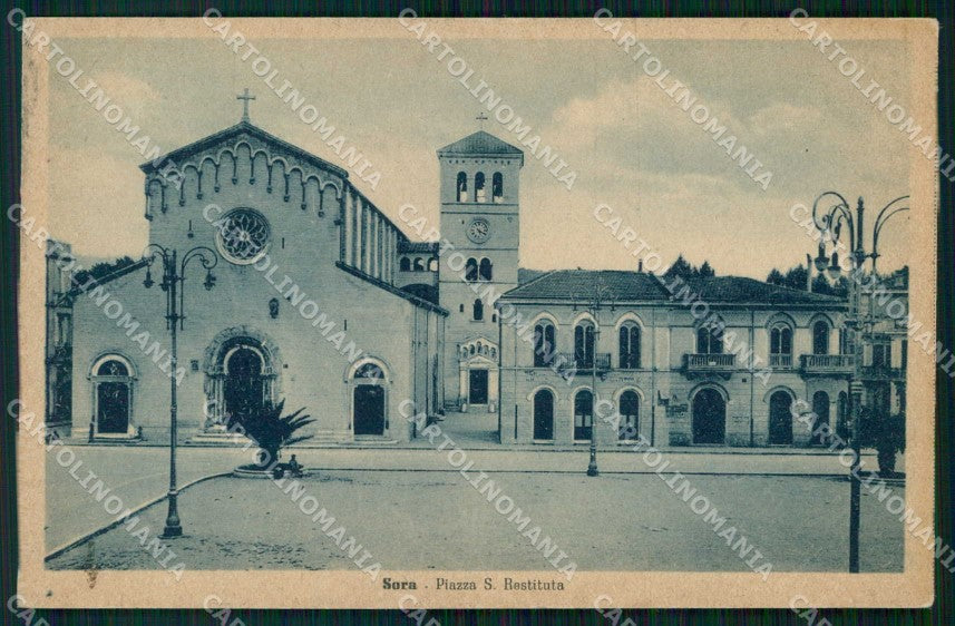 Frosinone Sora Piazza Santa Restituta Alterocca 122308 cartolina RT1362 – fronte