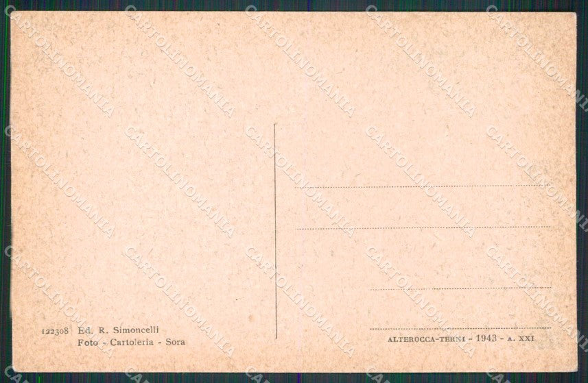 Frosinone Sora Piazza Santa Restituta Alterocca 122308 cartolina RT1362 – retro