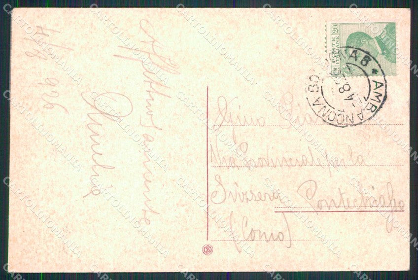Ancona Senigallia Capanni Villini al Mare cartolina RT1368 – retro