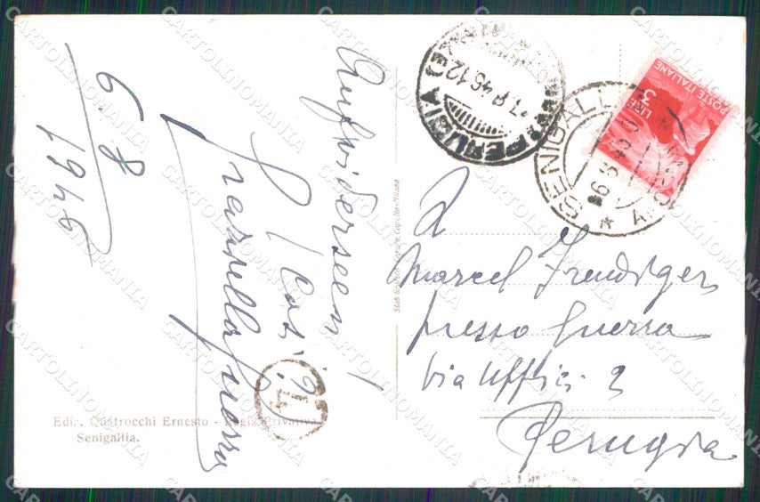 Ancona Senigallia Lungomare cartolina RT1369 – retro