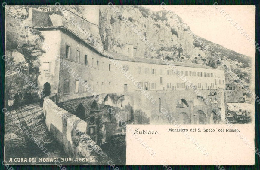 Roma Subiaco Monastero del Santo Speco col Roseto cartolina RT1374 – fronte