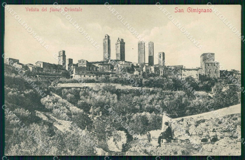 Siena San Gimignano Veduta del Fianco Orientale cartolina RT1383 – fronte