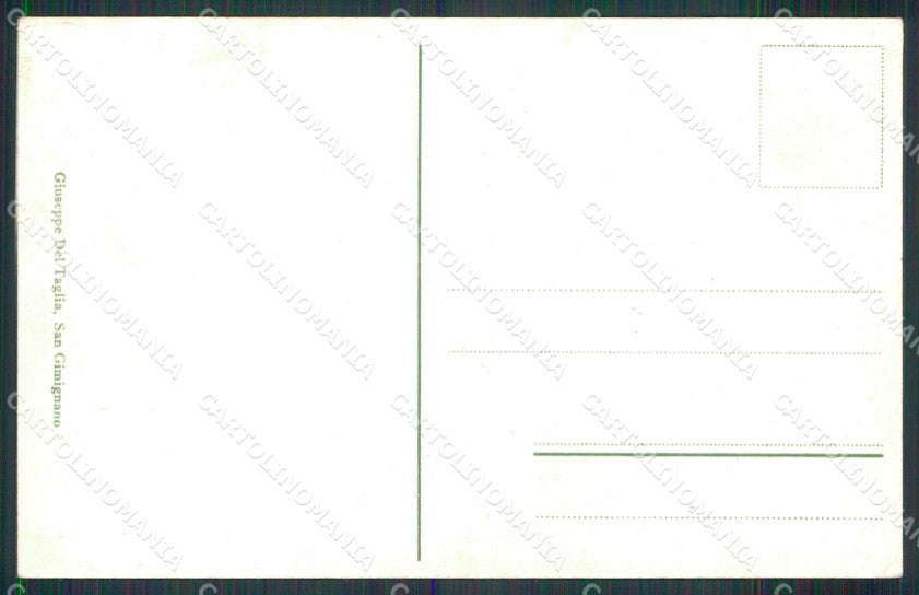 Siena San Gimignano Veduta del Fianco Orientale cartolina RT1383 – retro