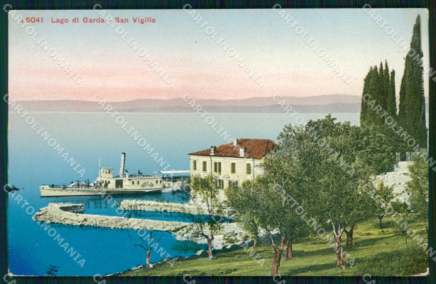 Verona Garda Punta San Vigilio Lago cartolina RT1392 – fronte
