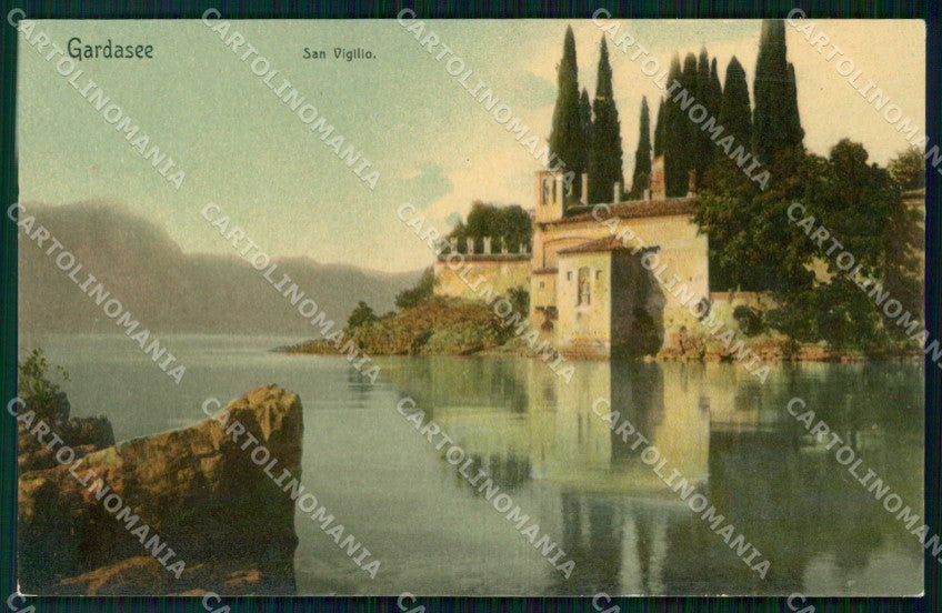 Verona Garda Punta San Vigilio Lago cartolina RT1394 – fronte