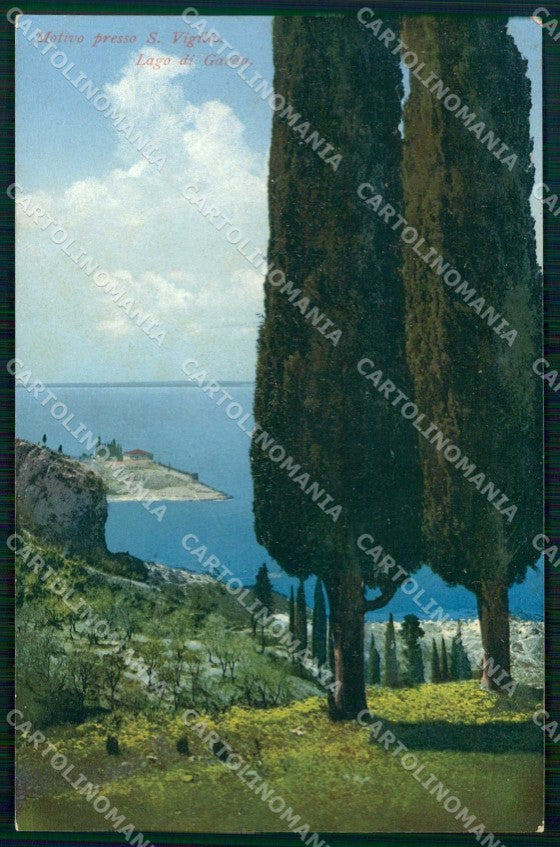 Verona Garda Punta San Vigilio Lago cartolina RT1395 – fronte