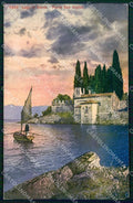 Verona Garda Punta San Vigilio Lago al Tramonto cartolina RT1396 – fronte