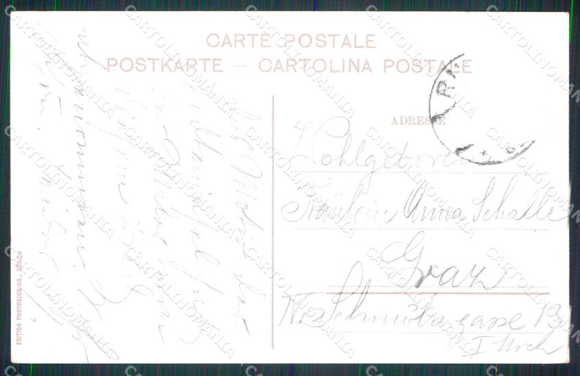 Verona Garda Punta San Vigilio Lago Barca cartolina RT1397 – retro