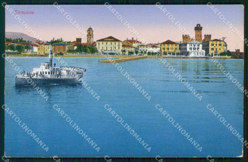 Brescia Sirmione Lago di Garda Piroscafo cartolina RT1404 – fronte