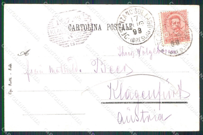 Brescia Sirmione Lago di Garda Modiano 196 cartolina RT1405 – retro