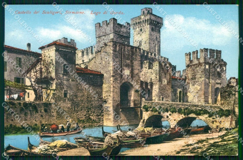 Brescia Sirmione Lago di Garda Castello dei Scaligeri cartolina RT1409 – fronte