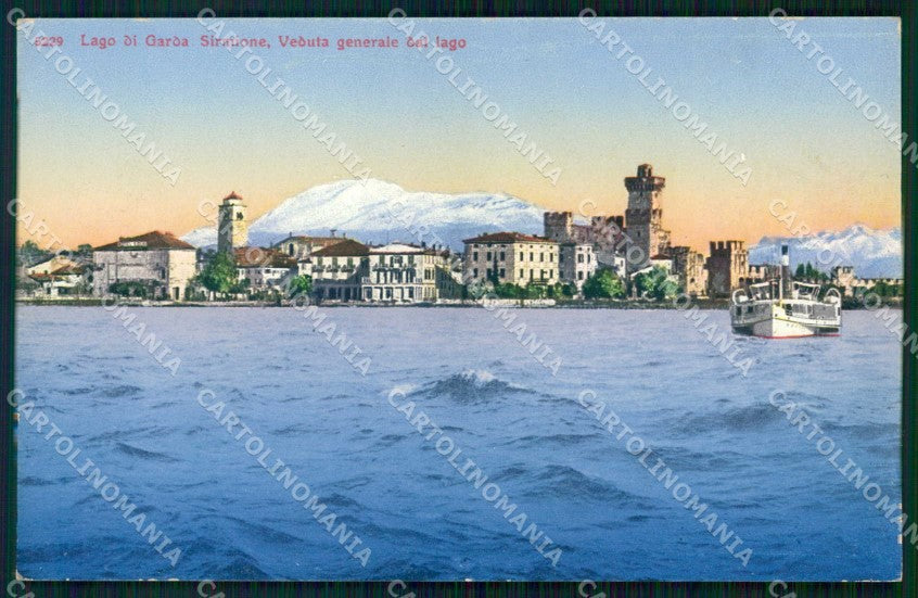 Brescia Sirmione Lago di Garda Piroscafo Bender 5229 cartolina RT1410 – fronte
