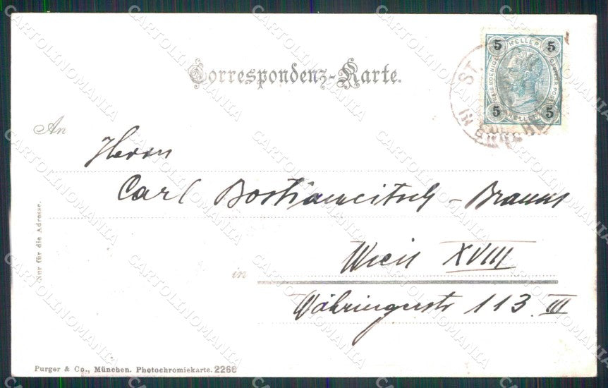 Bolzano Marebbe San Vigilio Dolomiti cartolina RT1413 – retro