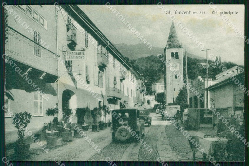 Aosta Saint Vincent Via Principale Brunner 609 33 cartolina RT1421 – fronte