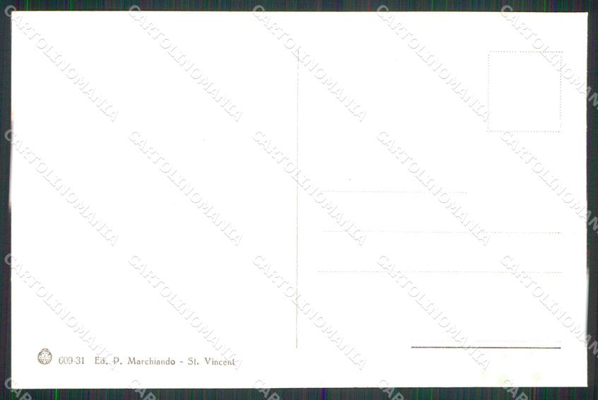 Aosta Saint Vincent Piazzale Fonte Salutis Brunner 609 31 cartolina RT1423 – retro