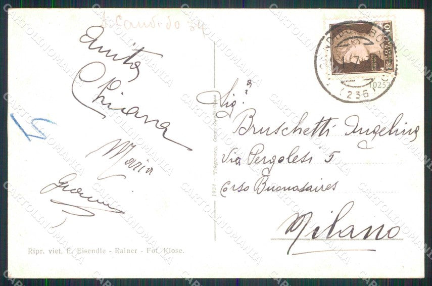 Bolzano San Candido Alta Pusteria cartolina RT1428 – retro