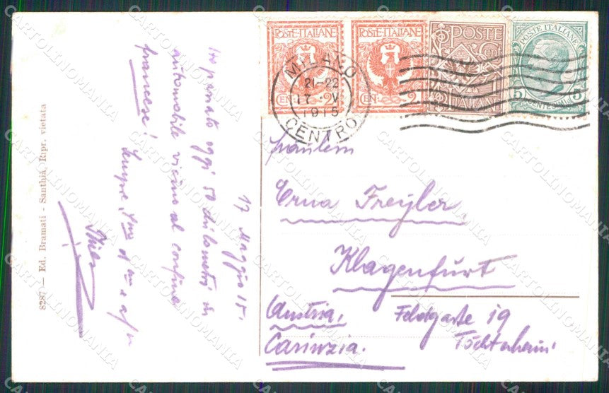 Vercelli Santhià Trattoria Botte d'Oro cartolina RT1431 – retro
