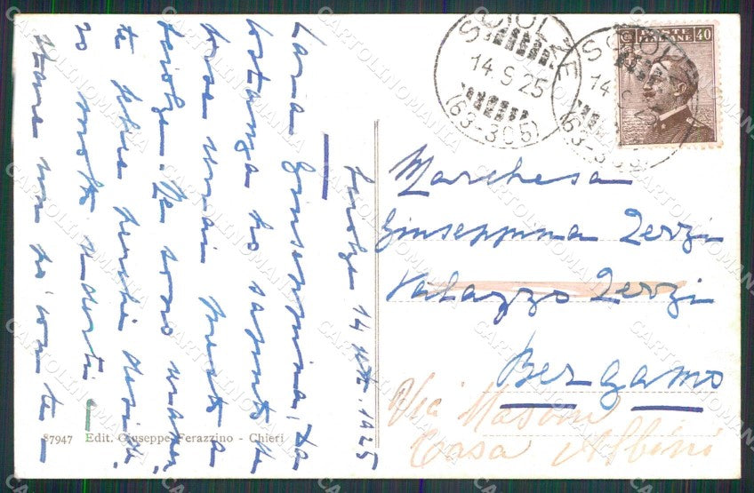 Torino Sciolze Entrata al Paese cartolina RT1444 – retro