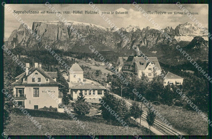 Bolzano Renon Soprabolzano Hotel Holzner Franzl 301 161 cartolina RT1496 – fronte