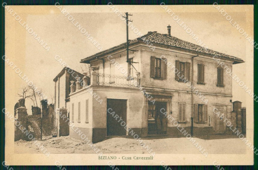 Pavia Siziano Casa Cavezzali cartolina RT1500 – fronte