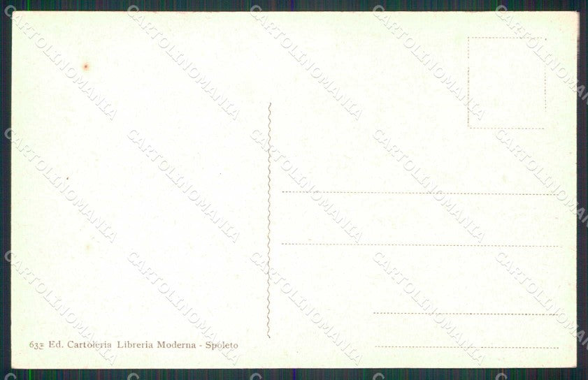 Perugia Spoleto Torre dell'Olio cartolina RT1505 – retro