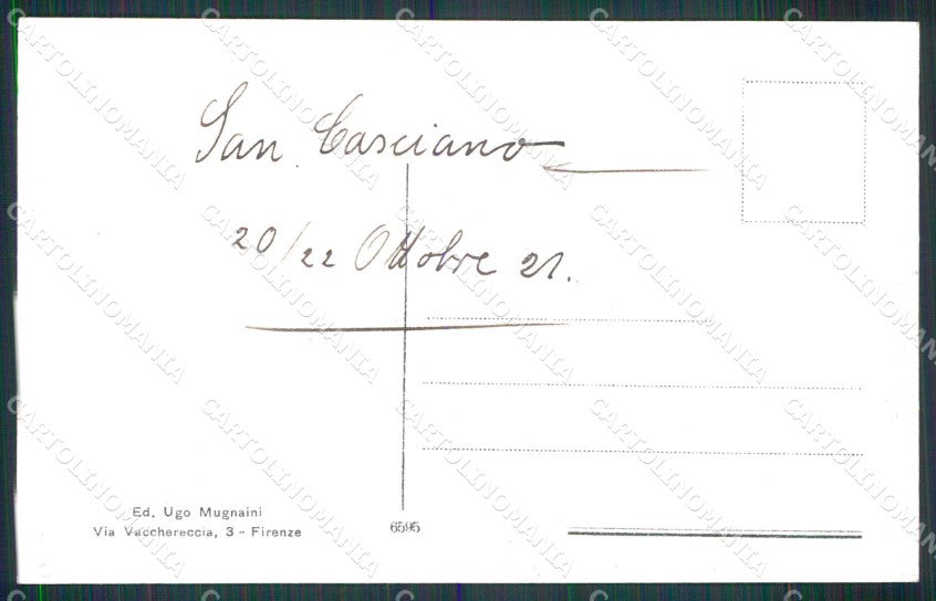 Firenze San Casciano Val di Pesa Villa Corsini cartolina RT1509 – retro