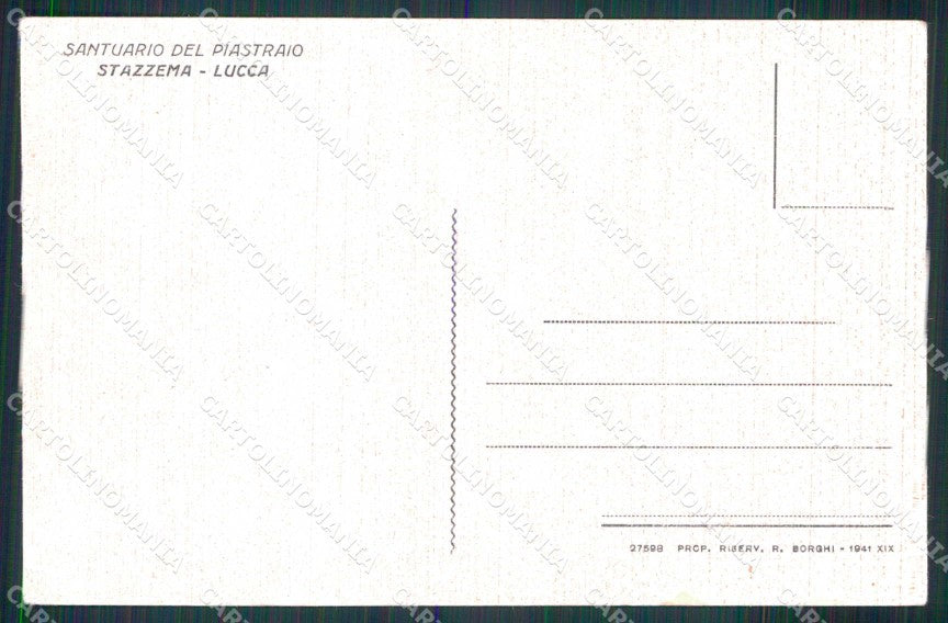 Lucca Stazzema Santuario del Piastraio ABRASA Foto cartolina RT1513 – retro