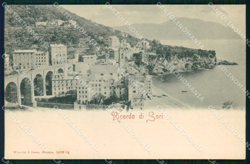 Genova Sori Ricordo di Rommler 14199 cartolina RT1534 – fronte