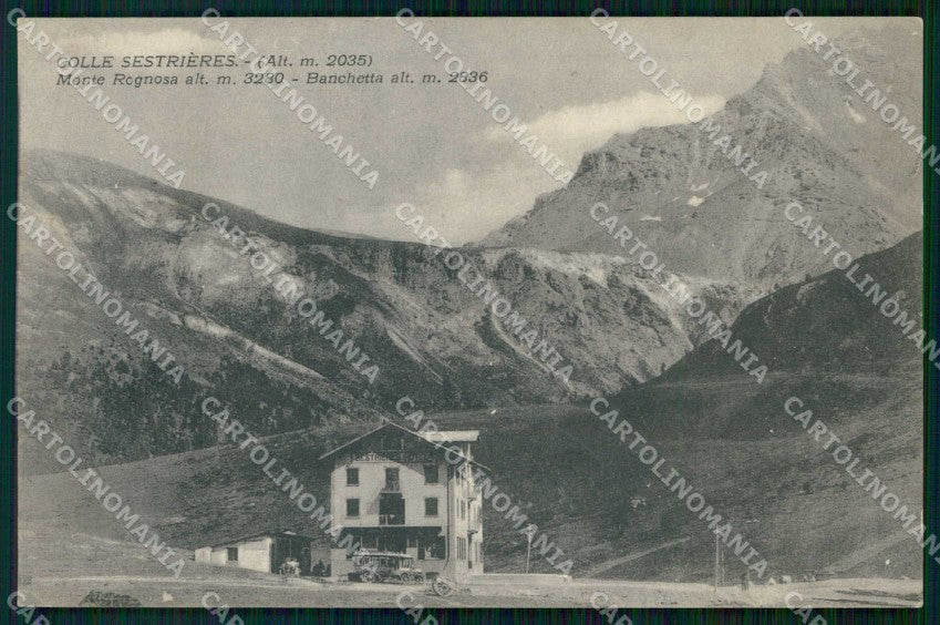 Torino Sestrière Monte Rognosa Postale Banchetta cartolina RT1580 – fronte