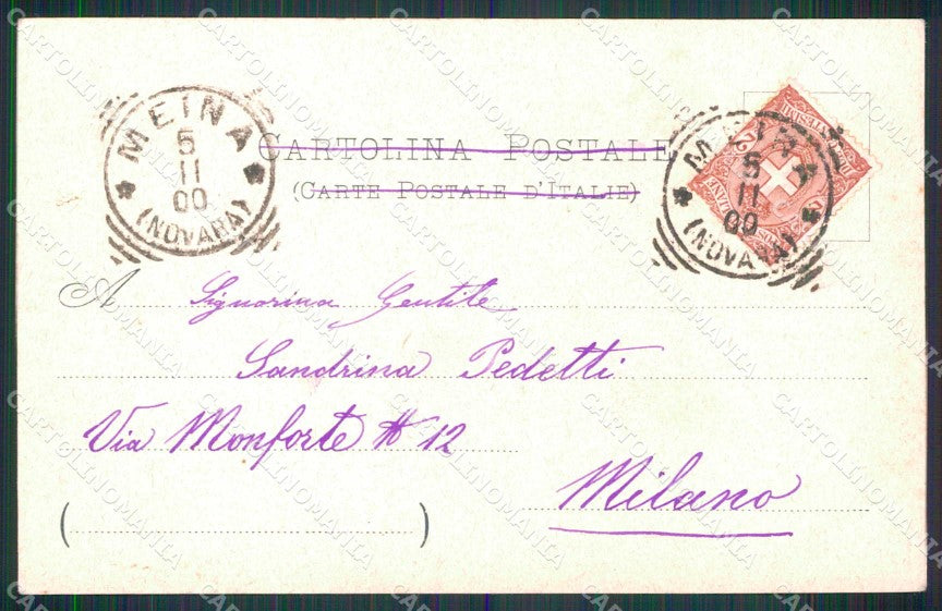 Novara Lesa Solcio Lago Maggiore cartolina RT1582 – retro