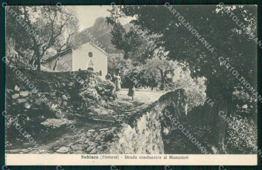 Roma Subiaco Strada per i Monasteri Alterocca 18606 cartolina RT1589 – fronte