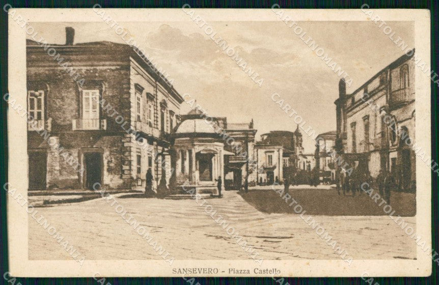 Foggia San Severo Piazza Castello cartolina RT1596 – fronte
