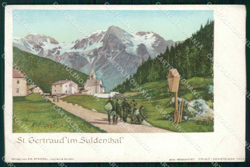 Bolzano Santa Gertrude Val di Solda cartolina RT1614 – fronte
