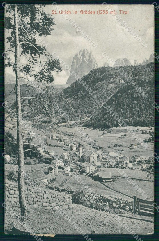 Bolzano Ortisei Tirolo Val Gardena cartolina RT1615 – fronte