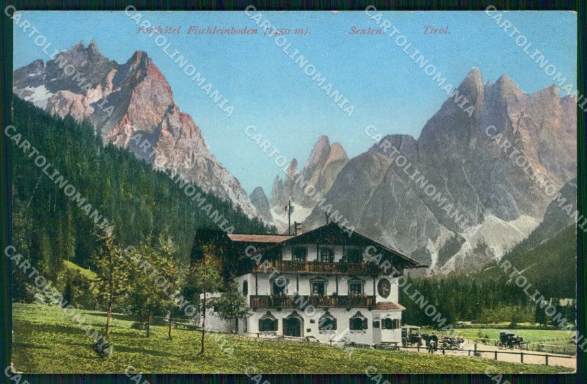 Bolzano Sesto Posthotel Fischleinboden cartolina RT1616 – fronte