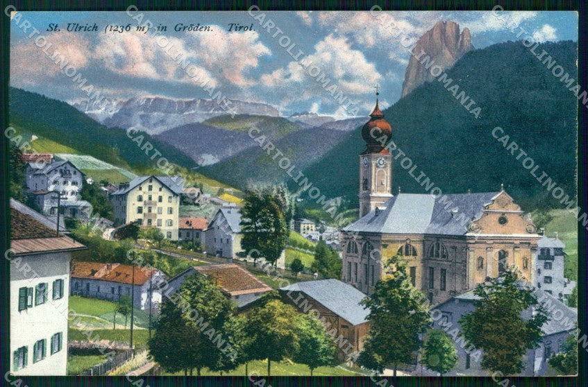 Bolzano Ortisei Tirolo Val Gardena cartolina RT1617 – fronte