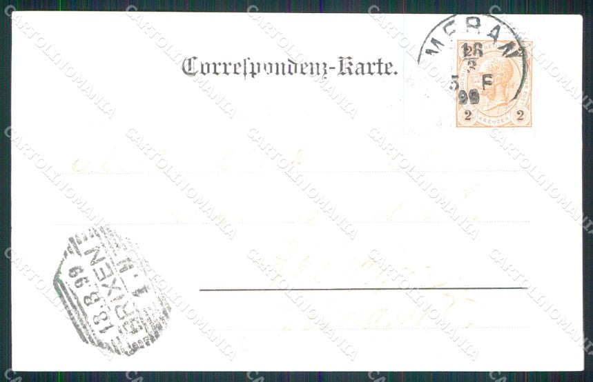 Bolzano San Leonardo in Passiria Saluti da cartolina RT1619 – retro